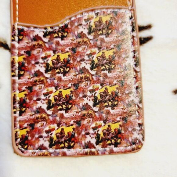 Cowboy Western Print Cell Phone Case Card Holder - Picture 2 of 2